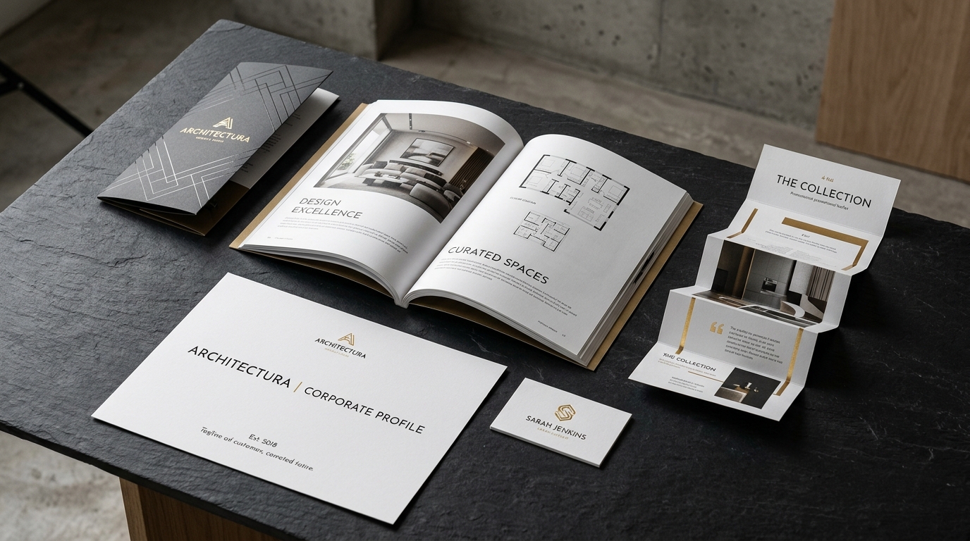 High-impact printed marketing materials, brochures, and catalogues printed by CraftsVeda