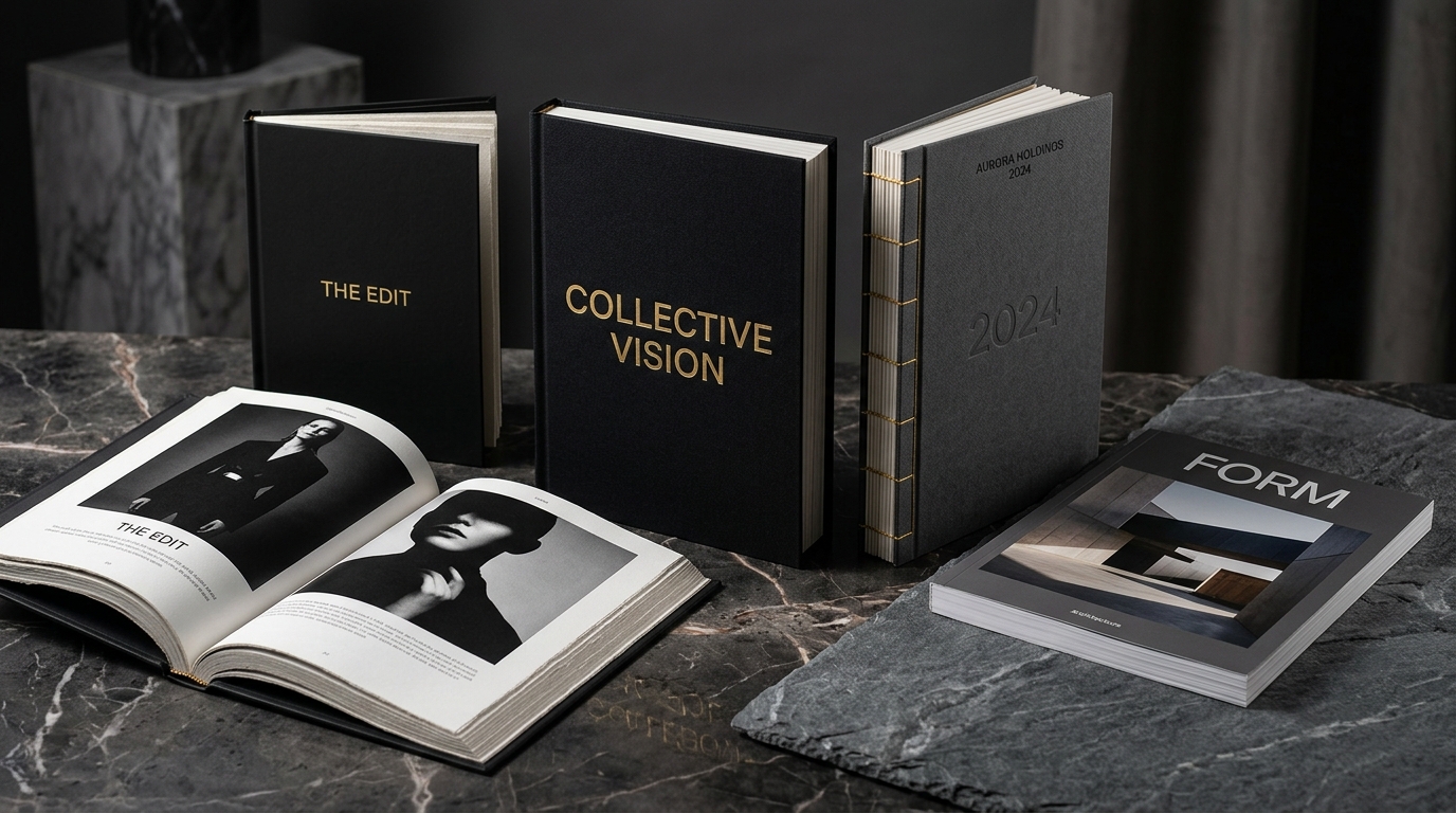 Editorial-quality books, lookbooks, annual reports, and magazines printed by CraftsVeda